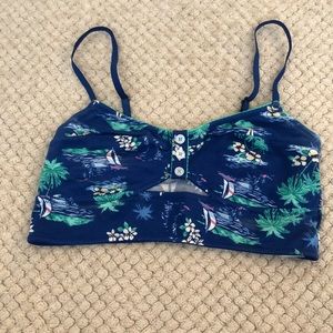 Gilly Hicks Blue Cotton Bralette